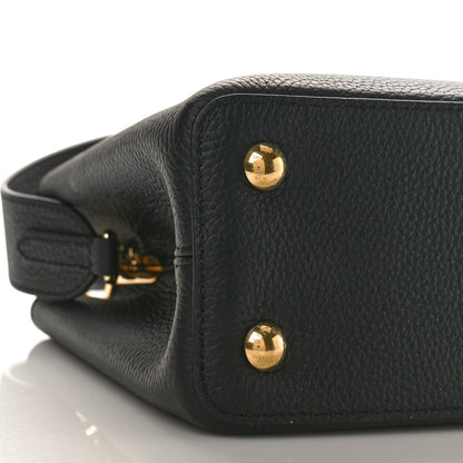 Louis Vuitton Taurillon Capucines PM Black Rose Berlingot 6 of 8