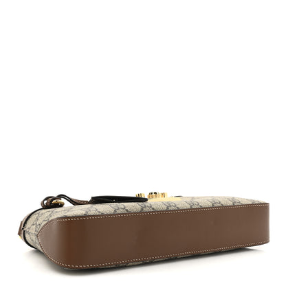 Gucci GG Supreme Monogram Calfskin Small Padlock Chain Shoulder Bag Beige Ebony Brown Sugar 4 of 11