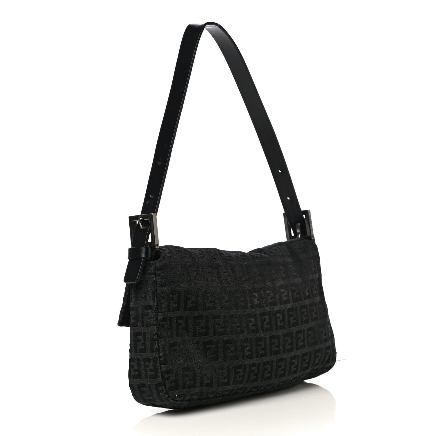Fendi Zucchino Baguette Black 2 of 16