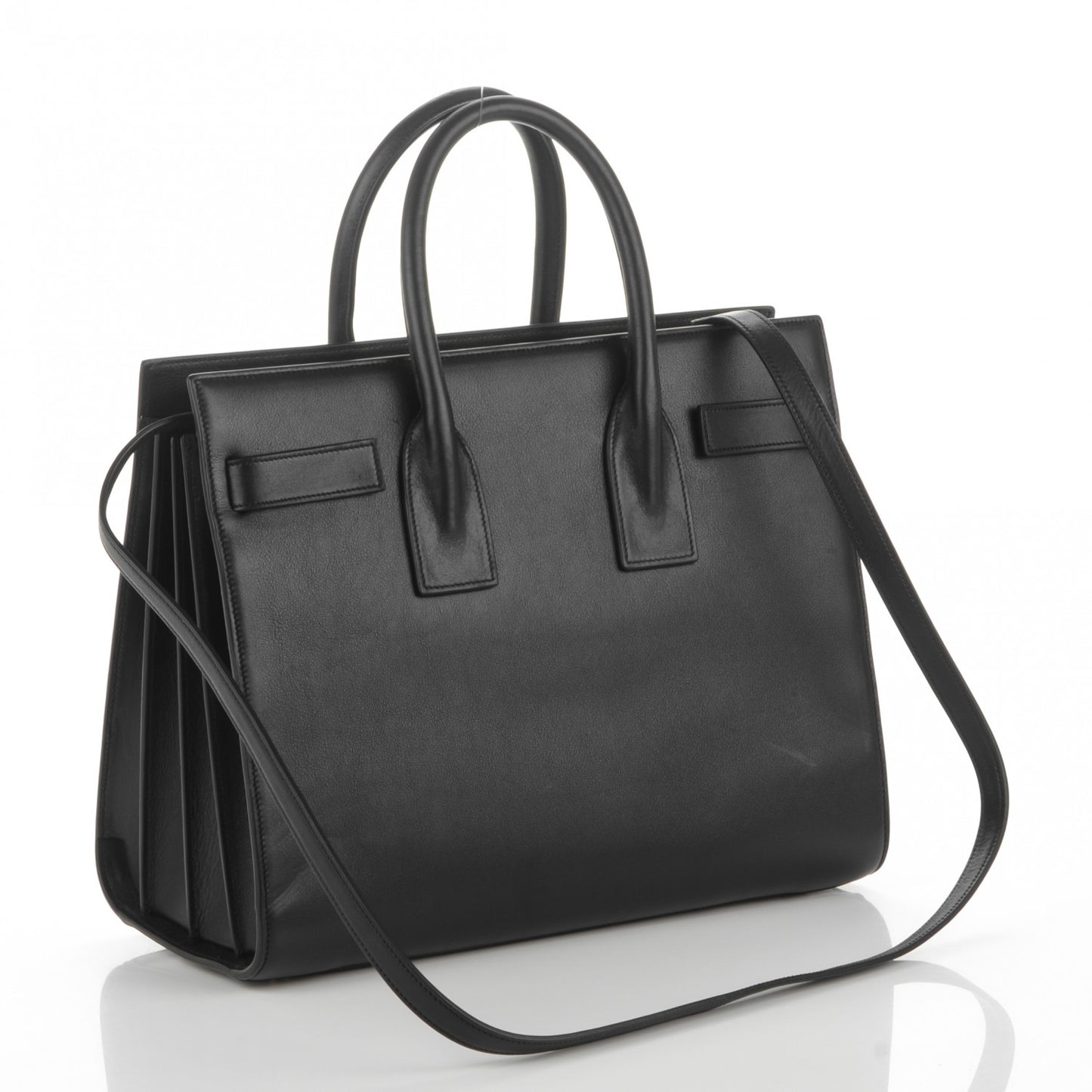 Calfskin Small Sac De Jour Black