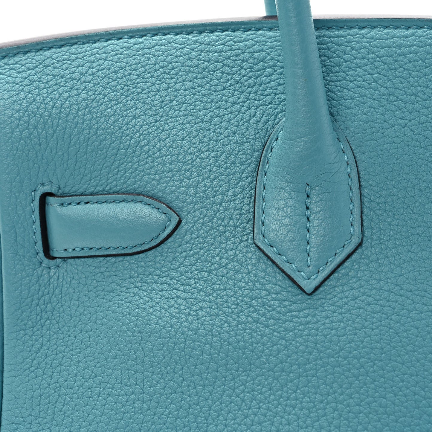 Taurillon Clemence Birkin 30 Bleu Saint Cyr