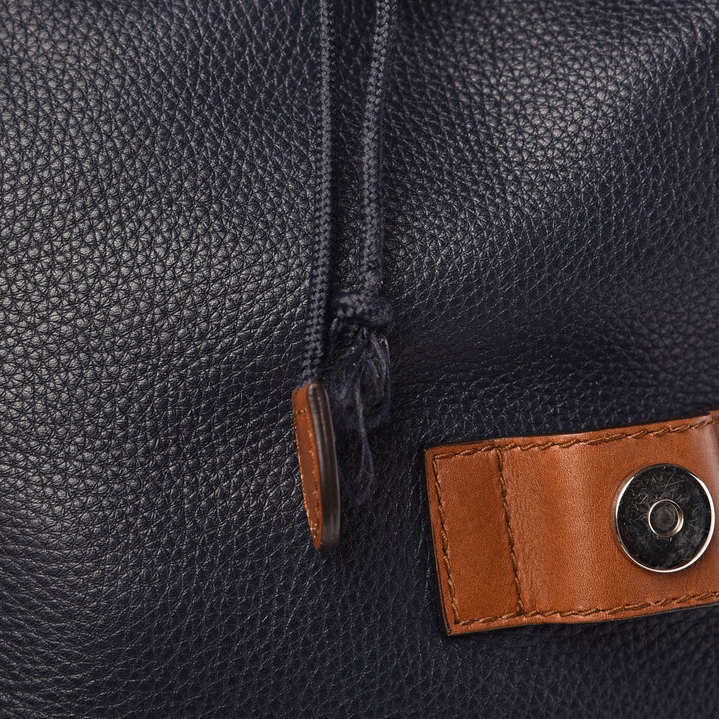 Calfskin Signature Web Backpack Blue