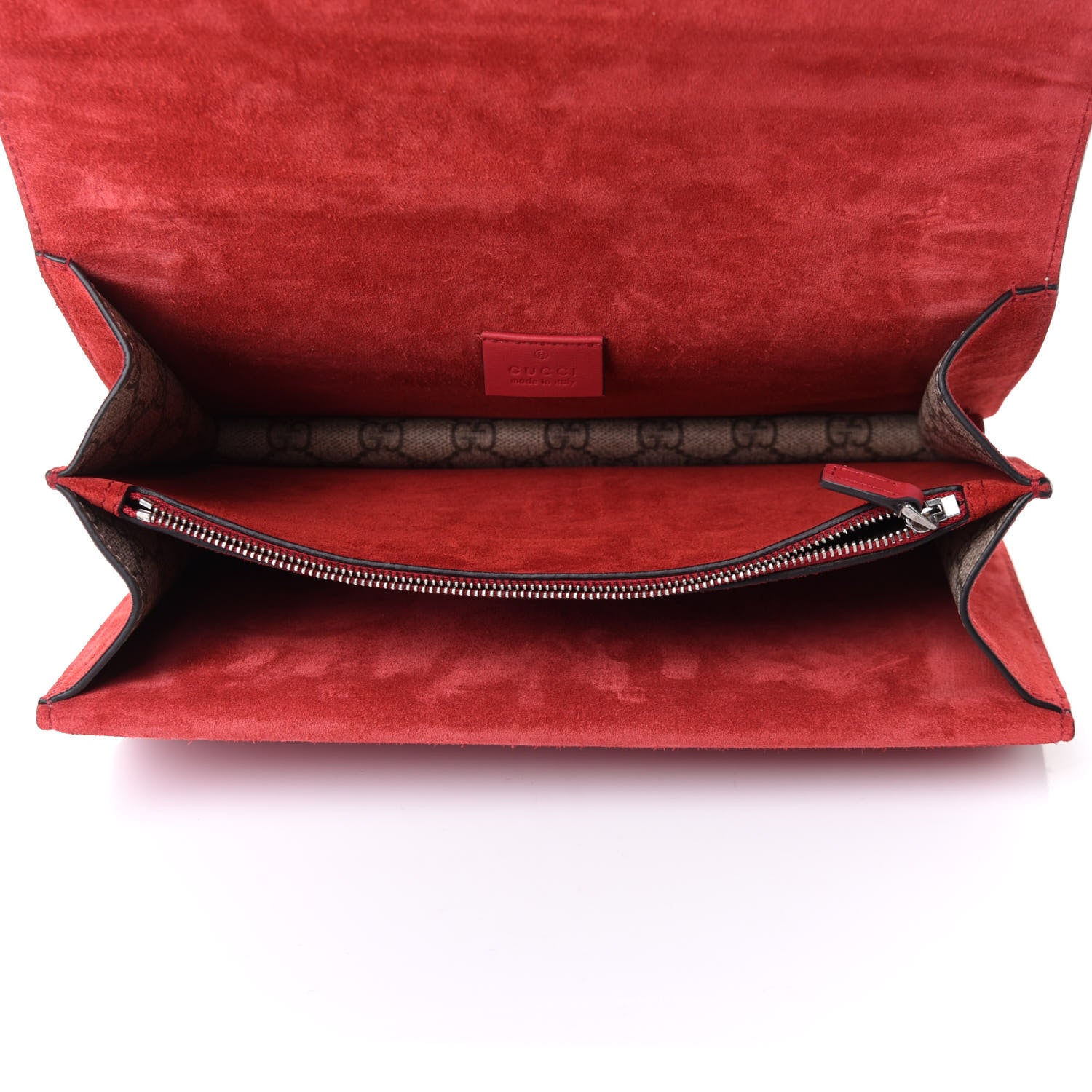 Gucci GG Supreme Monogram Small Dionysus Shoulder Bag Red 7 of 11