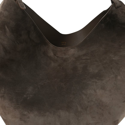 Khaite Suede Calfskin Medium Lotus Tote Cedar 8 of 10
