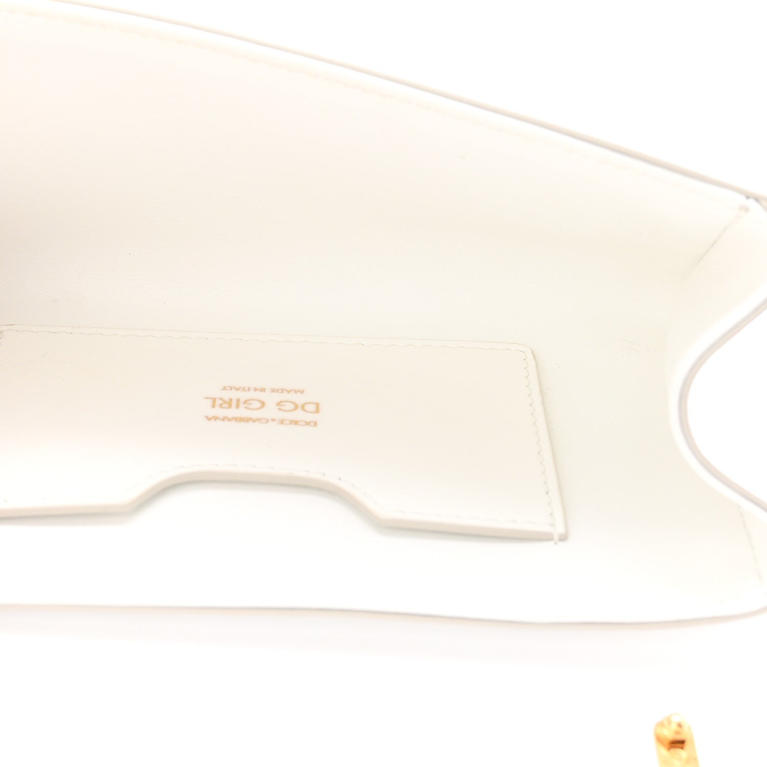 Dolce & Gabbana Calfskin DG Girls Phone Shoulder Bag White 5 of 9