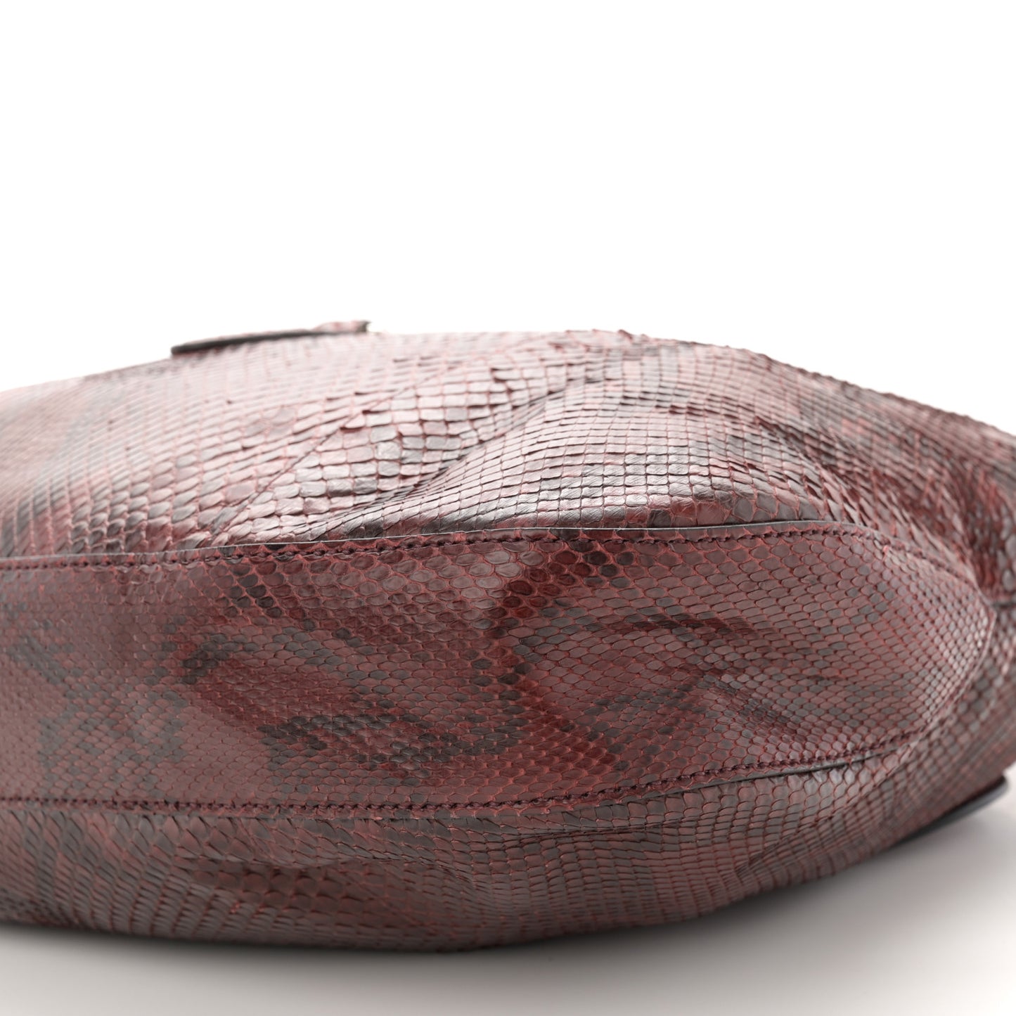 Snakeskin Large Jackie Shoulder Bag Red