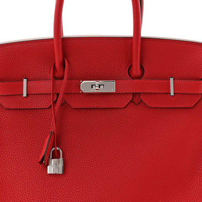 Hermes Togo Birkin 35 Rouge Casaque 14 of 19