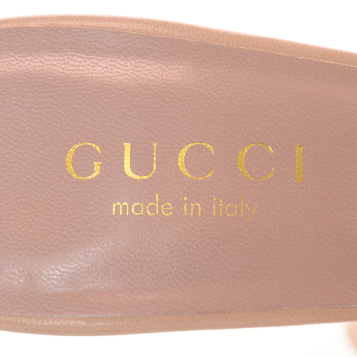 Gucci Mirabelle Mid Heel Slides 10 Shell 5 of 6