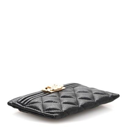 Chanel Caviar Quilted Boy Card Holder Black 4 of 11