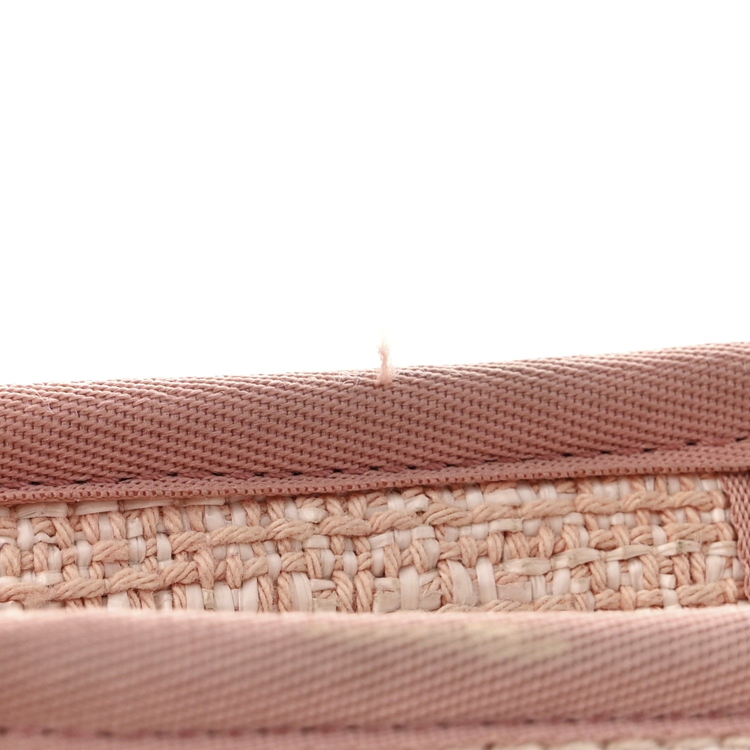 Chanel Straw Lurex Large Deauville Tote Pink 11 of 15