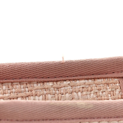 Chanel Straw Lurex Large Deauville Tote Pink 11 of 15