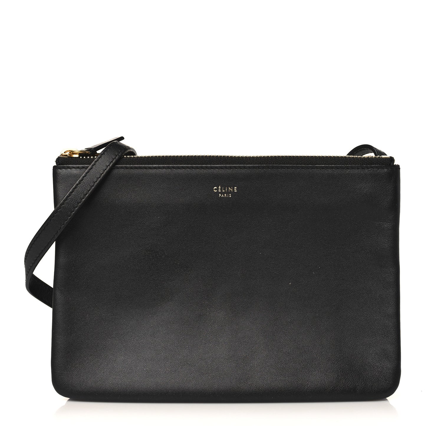 Lambskin Small Trio Crossbody Bag Black