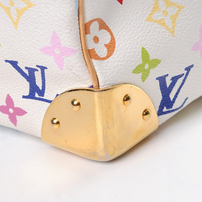 Louis Vuitton Monogram Multicolor Speedy 30 White 10 of 14