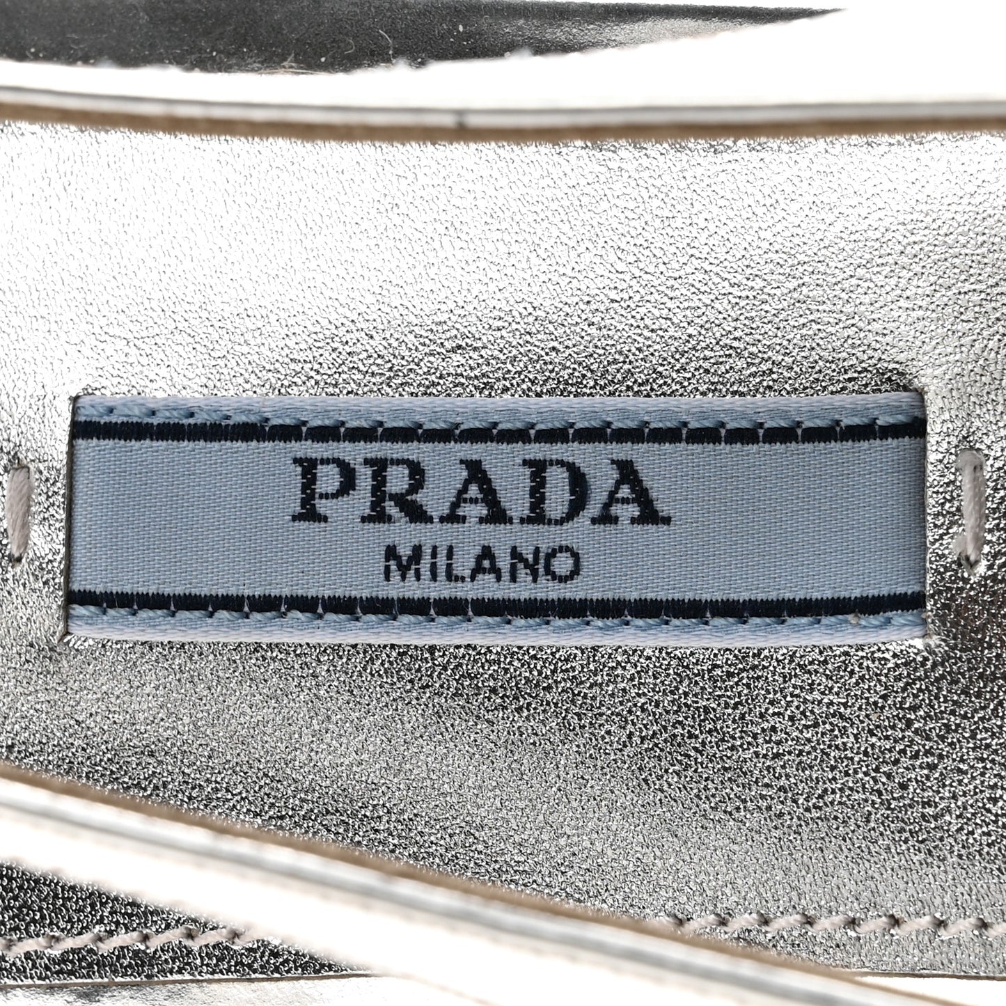 Metallic Calfskin Slingback Ballerinas 39.5 Silver
