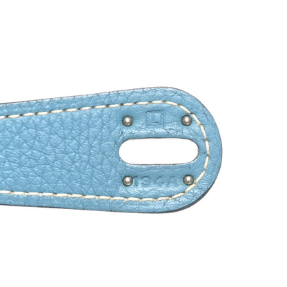 Hermes Taurillon Clemence Lindy 34 Bleu Jean 7 of 10