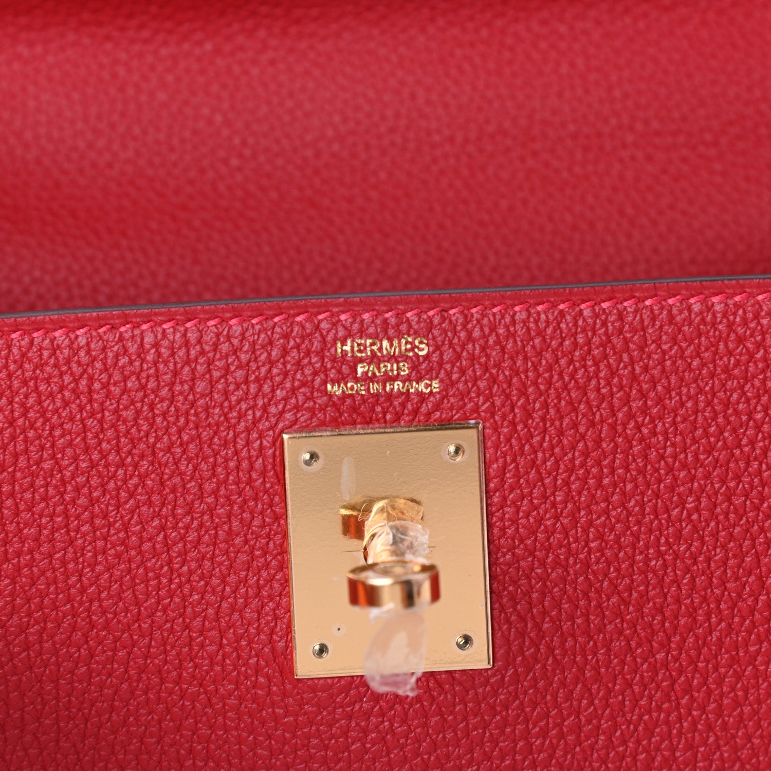 Hermes Togo Kelly Retourne 28 Rouge Vif 6 of 10