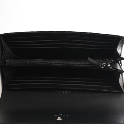 Chanel Patent Quilted Large Brilliant Flap Wallet Black 4 of 7