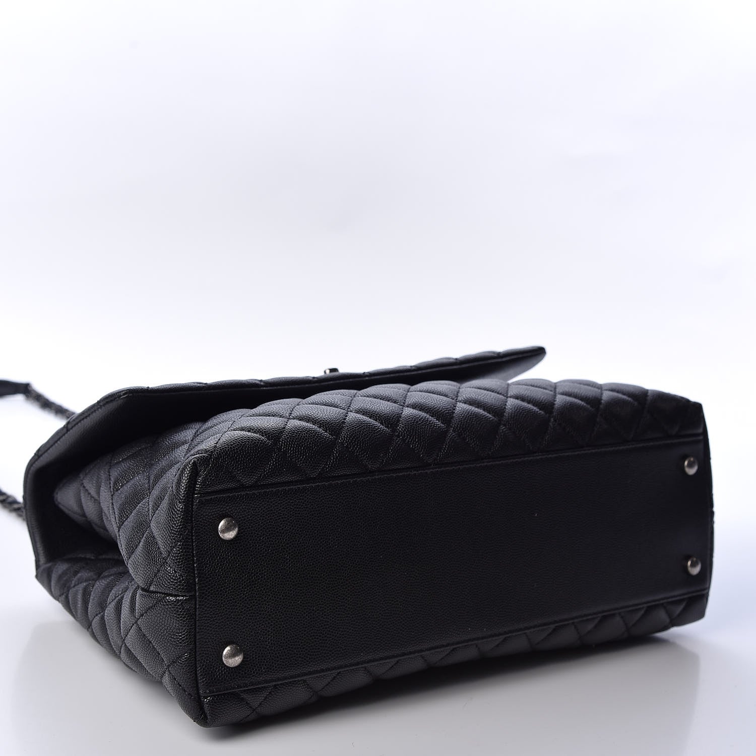 Chanel Caviar Quilted Medium Coco Handle Flap Black 3 of 9
