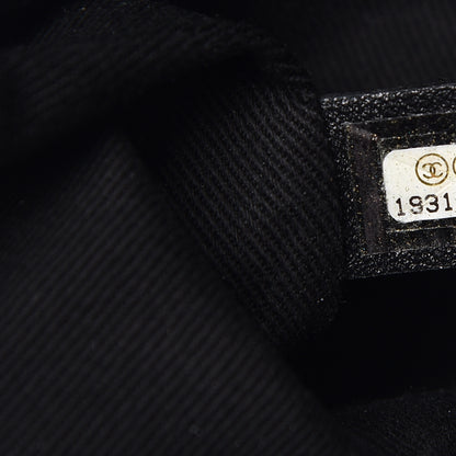 Chanel Caviar Quilted Coco Pleats Clutch Black 7 of 10