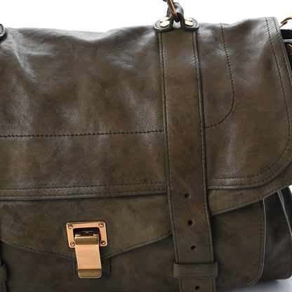Proenza Schouler Lambskin Large PS1 Satchel Military 12 of 17