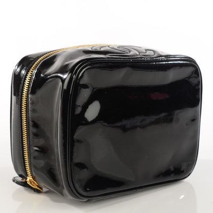 Chanel Patent Vanity Cosmetic Case Black 4 of 10