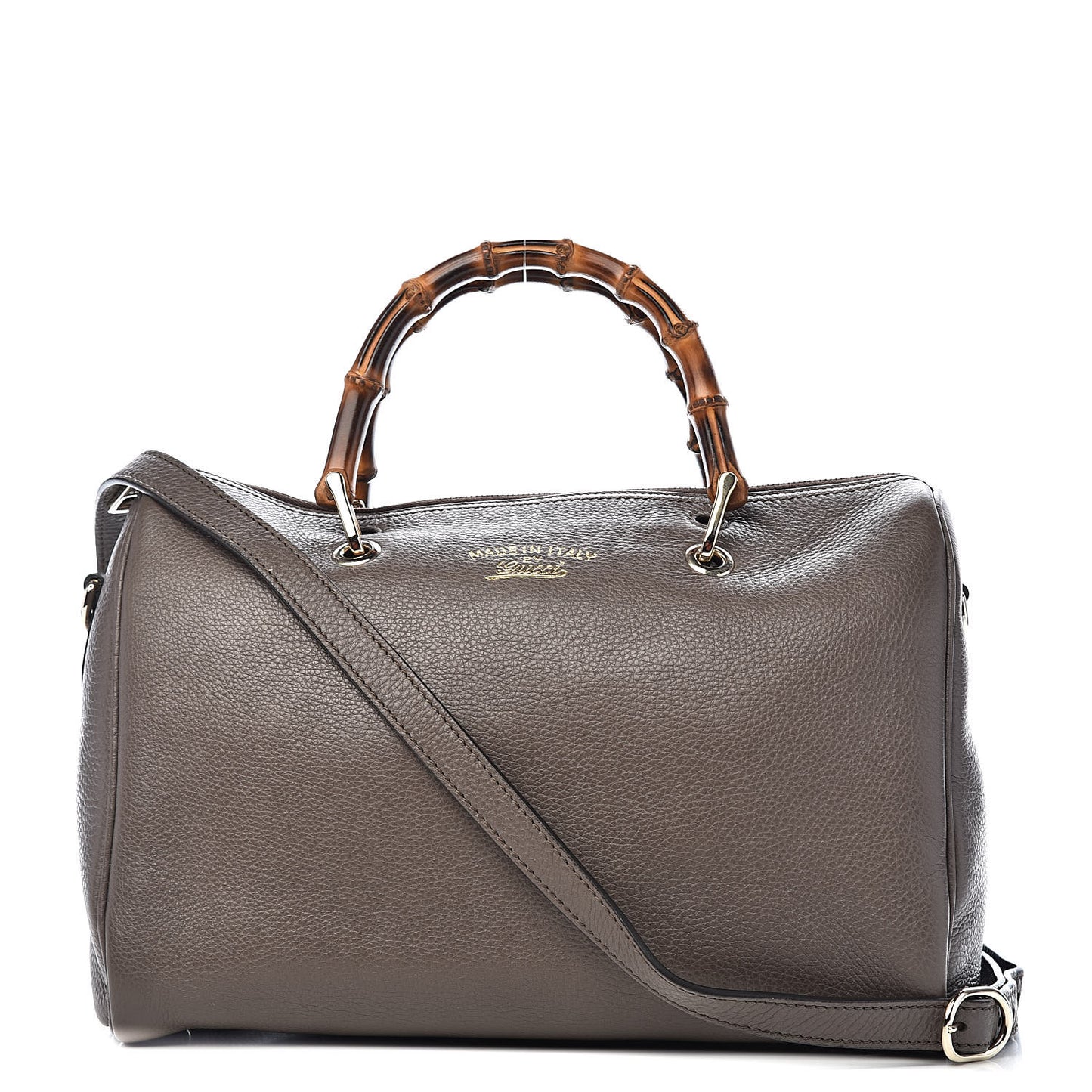 Calfskin Medium Bamboo Shopper Boston Acero