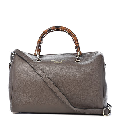 Gucci Calfskin Medium Bamboo Shopper Boston Acero 1 of 12
