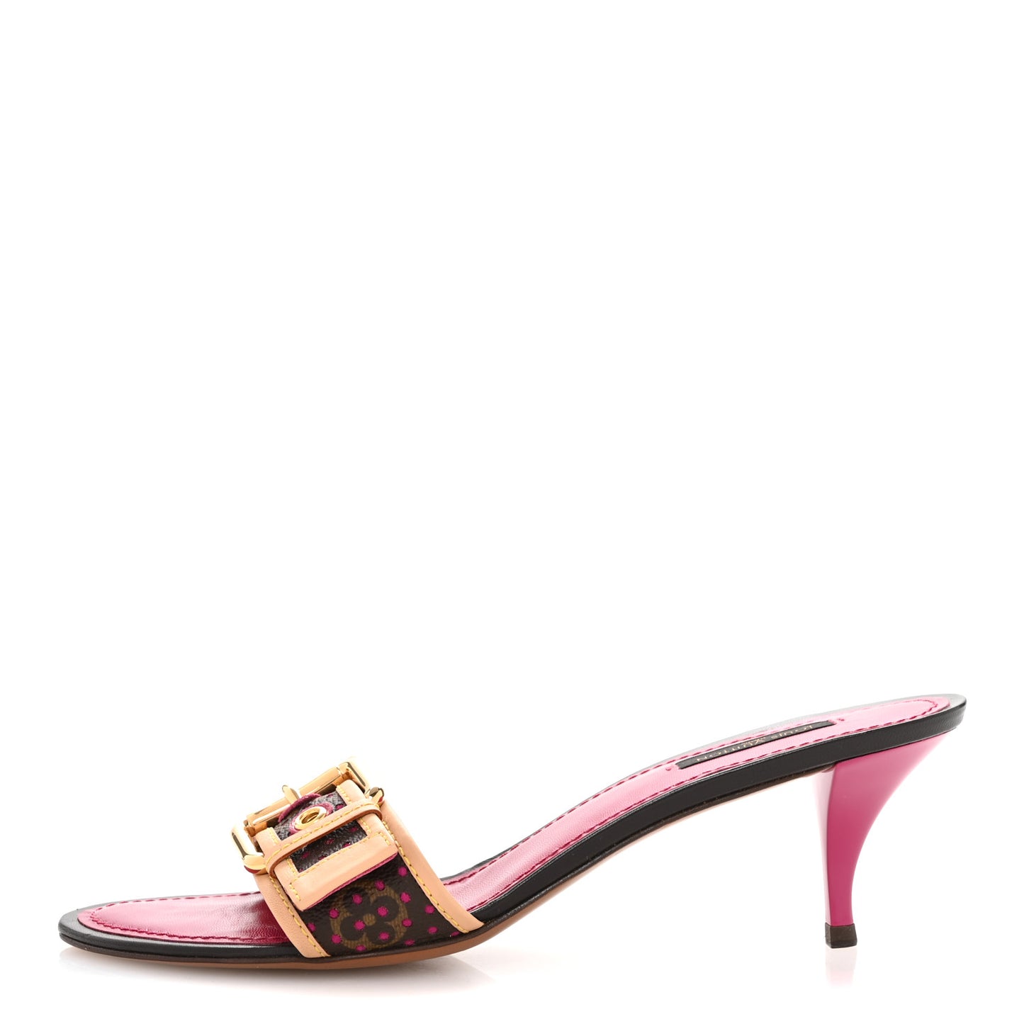 Monogram Open Toe Mule 39 Fuschia
