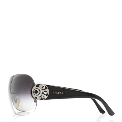 Bulgari Crystal Flower Sunglasses 6074-B Black 3 of 10