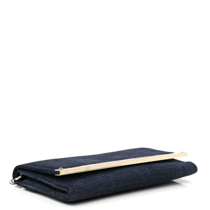 Jimmy Choo Denim Clutch Blue 4 of 10