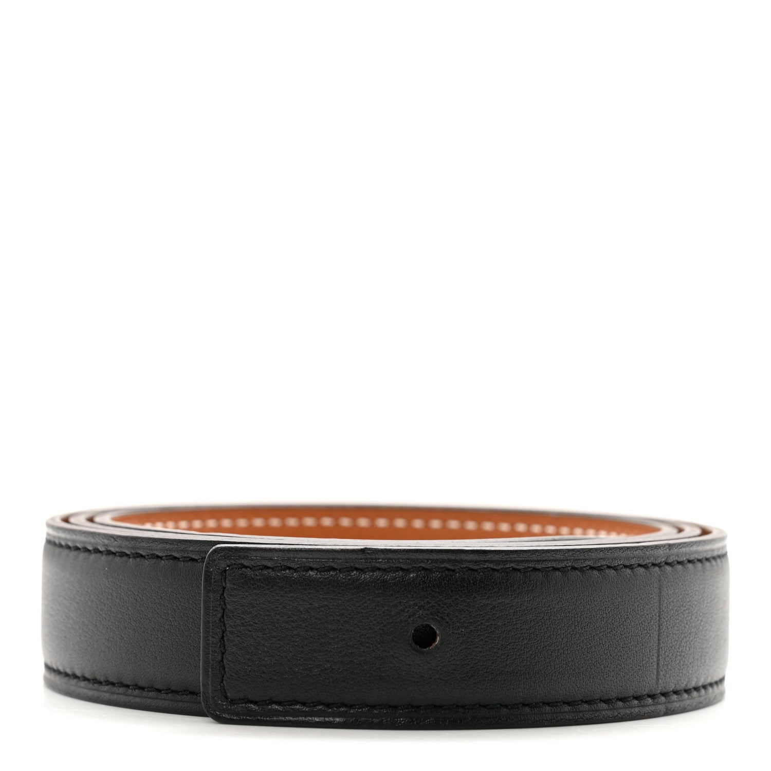Hermes Swift Epsom 24mm Belt Strap 80 32 Black Gold 1 of 6