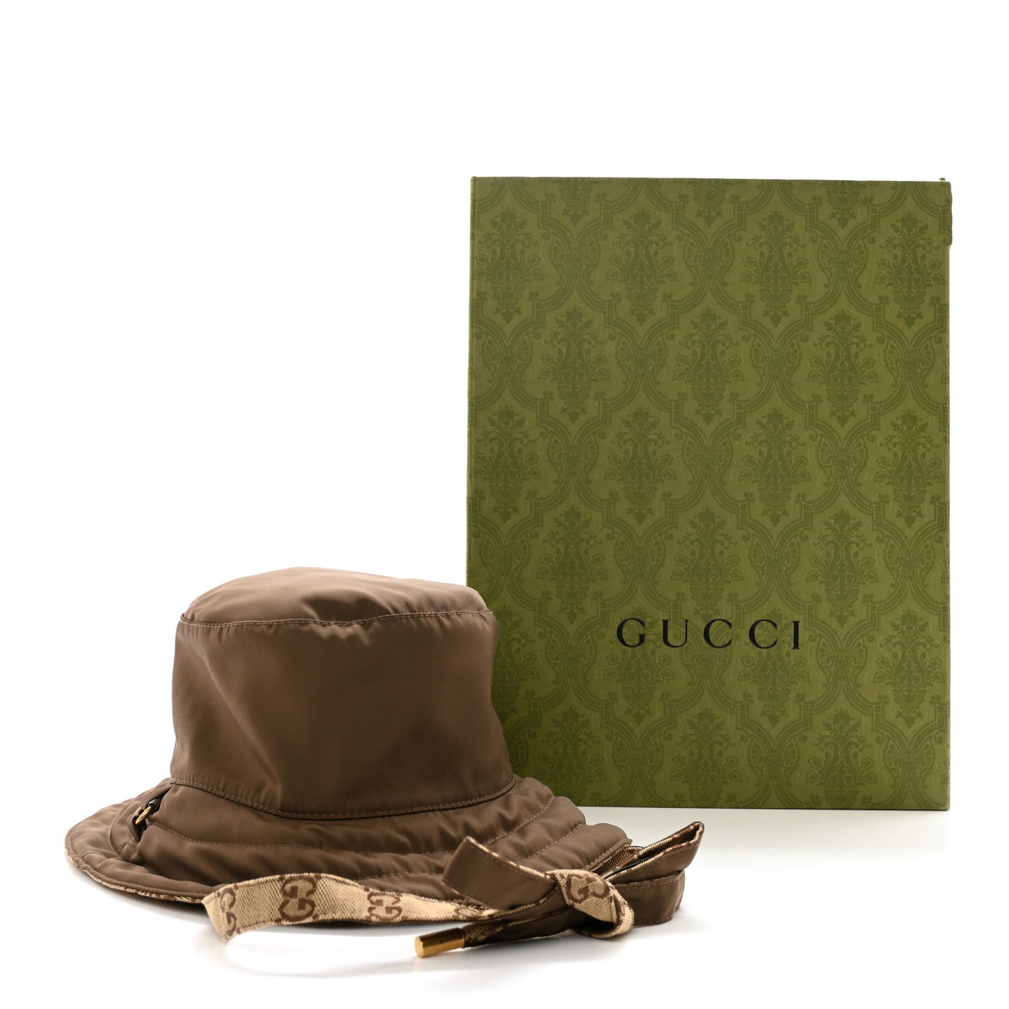 Canvas Monogram Reversible Bucket Hat M Brown