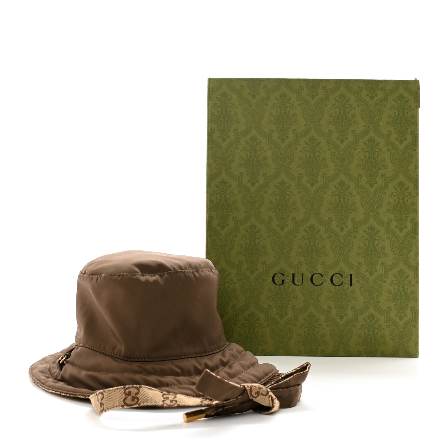 Gucci Canvas Monogram Reversible Bucket Hat M Brown 17 of 18