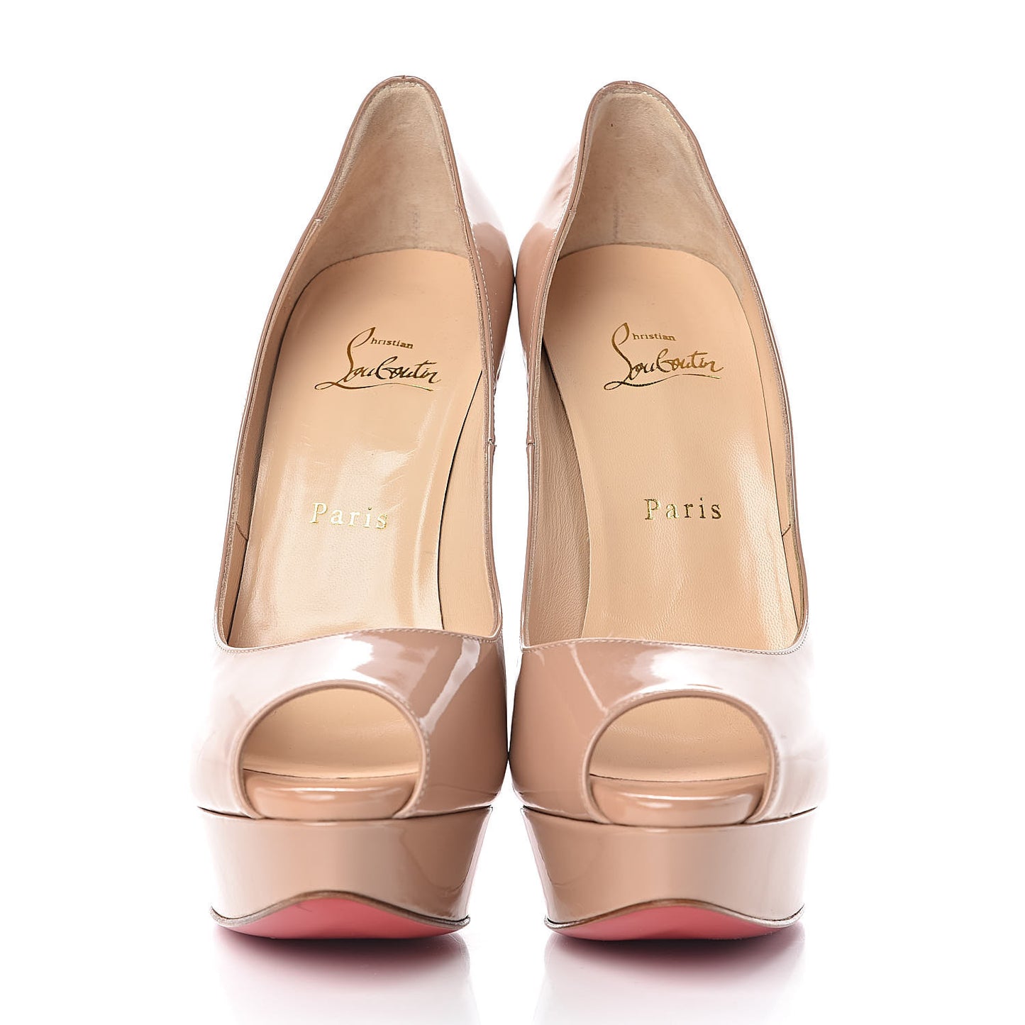 Patent Lady Peep 150 Pumps 39.5 Nude