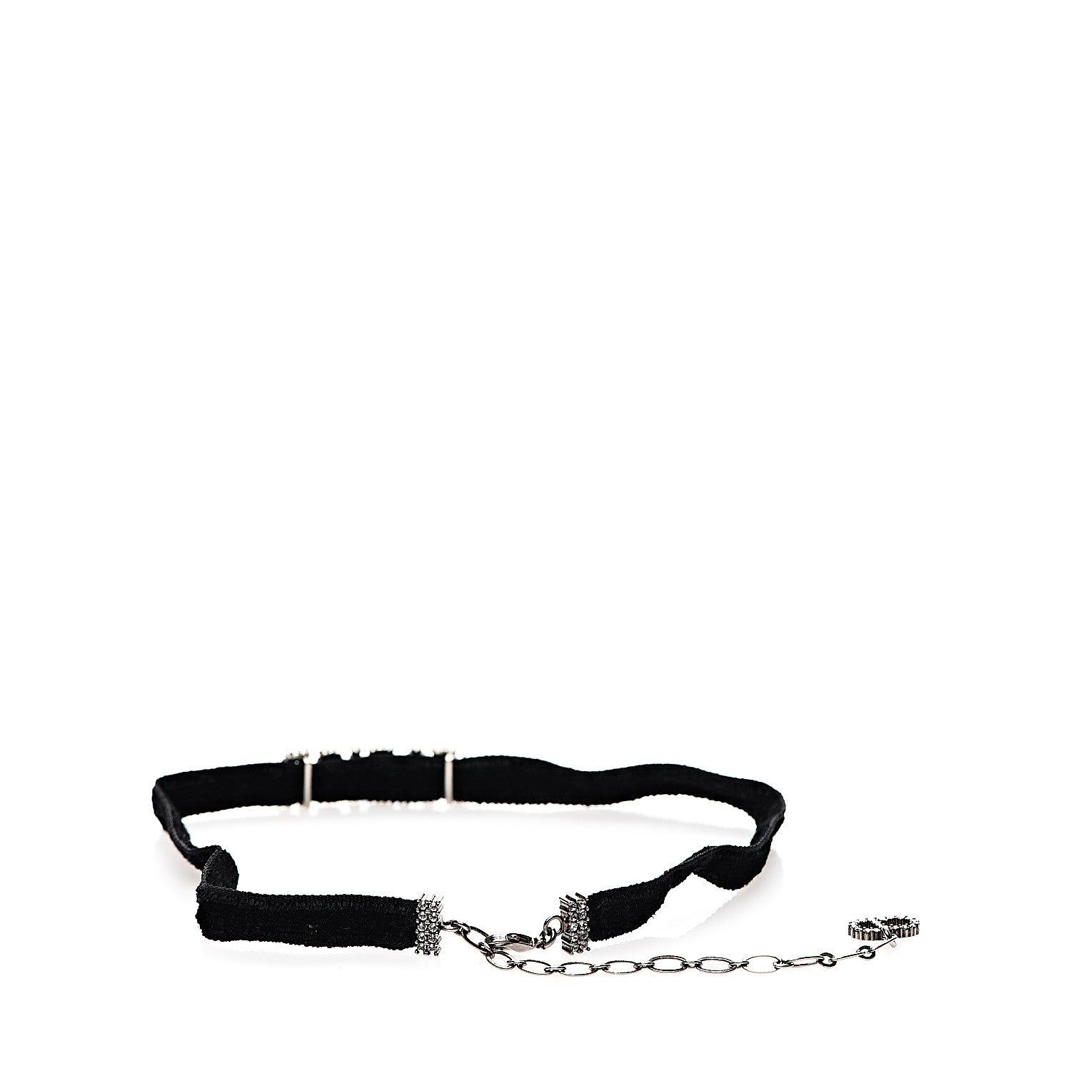 Christian Dior Velvet Crystal J’Adior Choker Necklace Black 2 of 4
