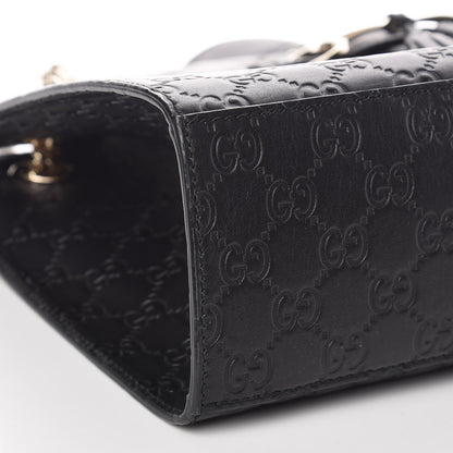 Gucci Guccissima Large Emily Chain Shoulder Bag Black 5 of 9