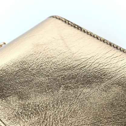 Saint Laurent Metallic Calfskin Monogram Belle de Jour Chain Clutch Gold 5 of 5