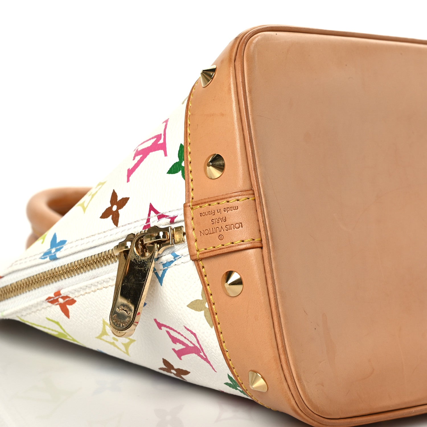 Louis Vuitton Monogram Multicolor Alma White 8 of 9