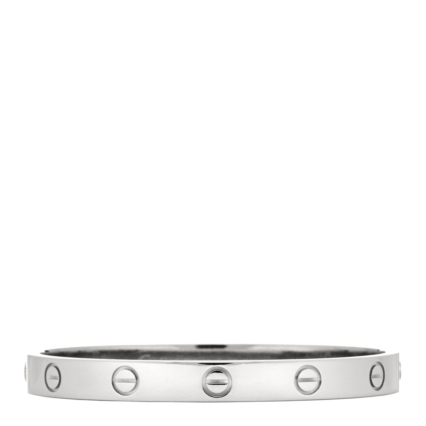 18K White Gold LOVE Bracelet 16