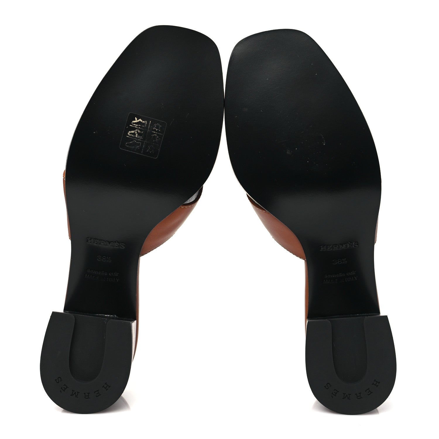 Hermes Calfskin Helia 60 Sandals 38.5 Gold 5 of 9