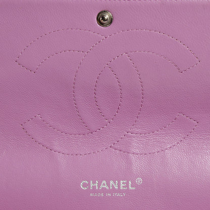 Chanel Lambskin Quilted Jumbo Double Flap Purple 7 of 8
