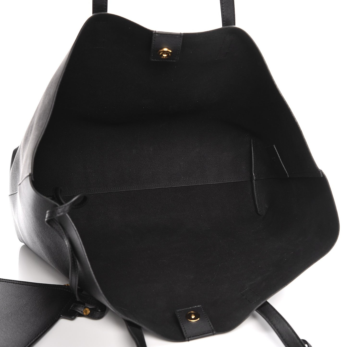 Calfskin Large Shopping Tote Black