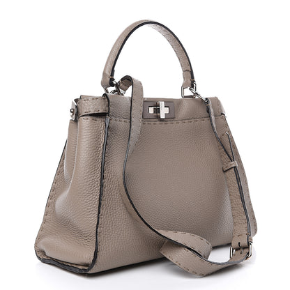 Fendi Cuoio Romano Selleria Medium Peekaboo Iconic Satchel Corda 2 of 9