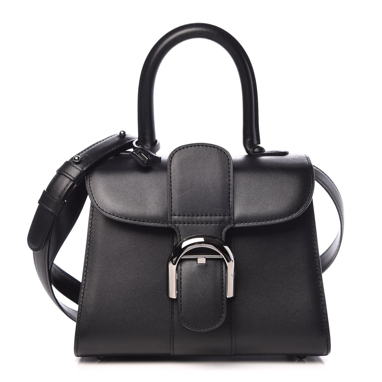 Calfskin Mini Brillant Satchel Black