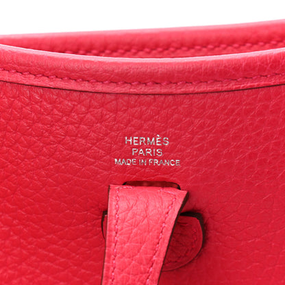 Hermes Taurillon Clemence Evelyne TPM Rose Extreme 6 of 11
