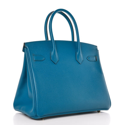 Hermes Epsom Birkin 30 Bleu Izmir 3 of 9