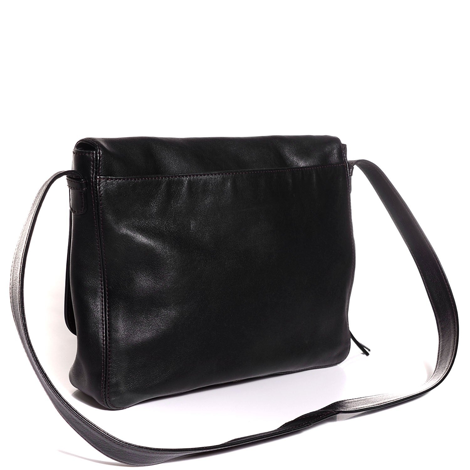 Chanel Lambskin CC Tassel Shoulder Flap Bag Black 3 of 7