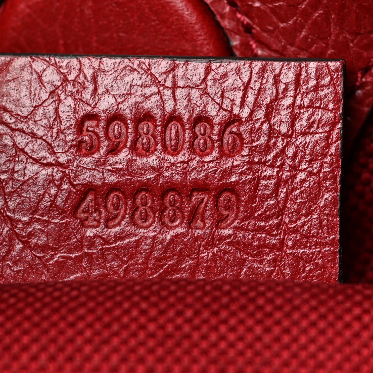 Gucci Fluffy Calfskin Morpheus Hobo Shoulder Bag Red 7 of 10