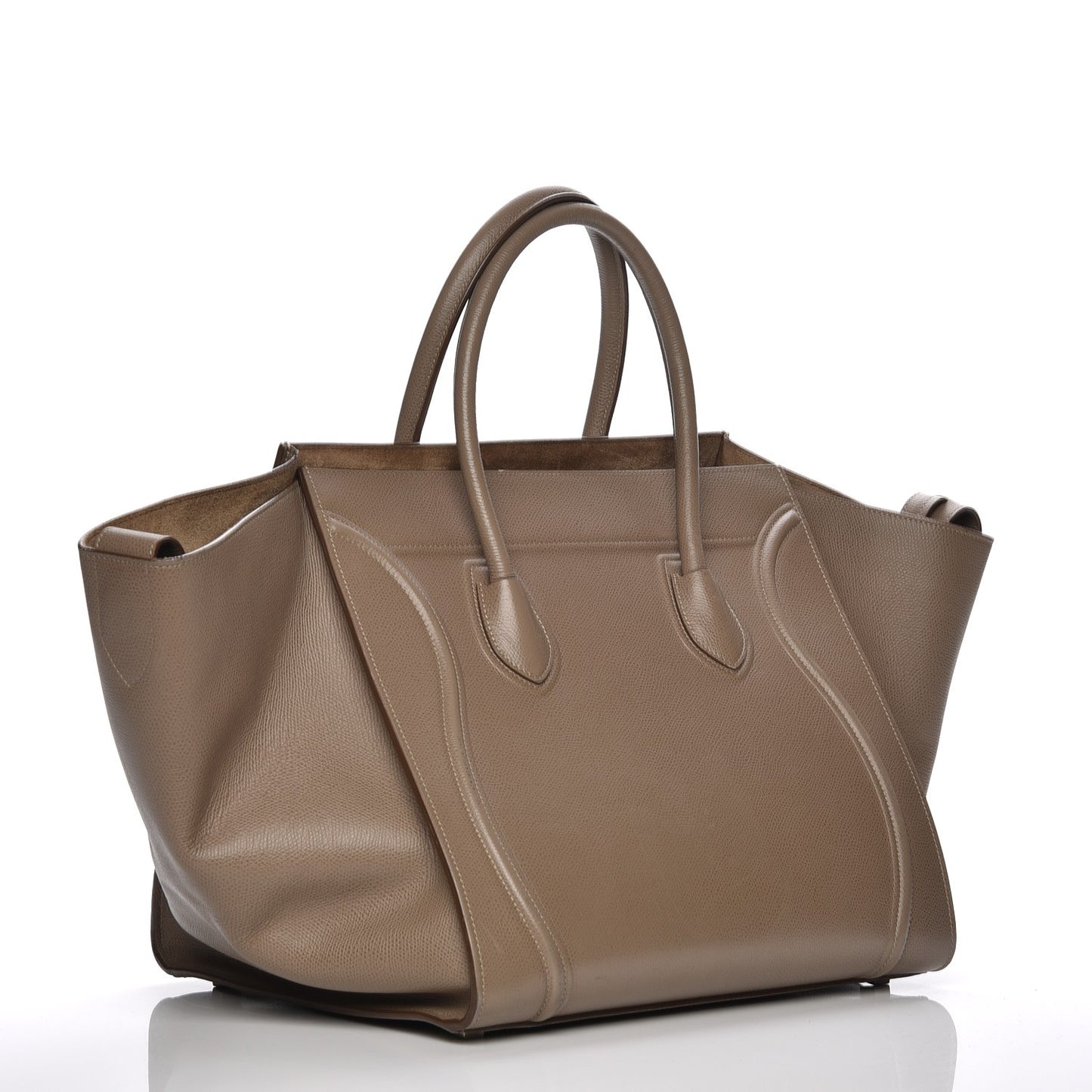 Grained Calfskin Medium Phantom Luggage Taupe