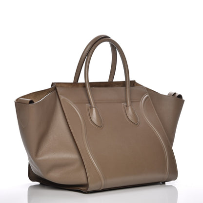 Celine Grained Calfskin Medium Phantom Luggage Taupe 3 of 9